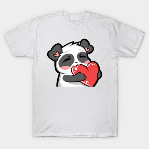 Love Panda T-Shirt by MsPandAlyssa